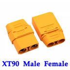 MR60 MR 60 Fireproof Female Male Three-core Connector With Sheath 3.5mm Brass Gold Plated For Lipo ESC RC Model