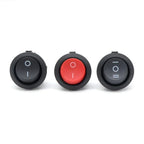 1~300pcs KCD1 LED Rocker Switch Round 2/3Pin ON-OFF-ON 2/3 Position 6A/250VAC 10A/125VAC SPST 23mm Car Push Button Switches