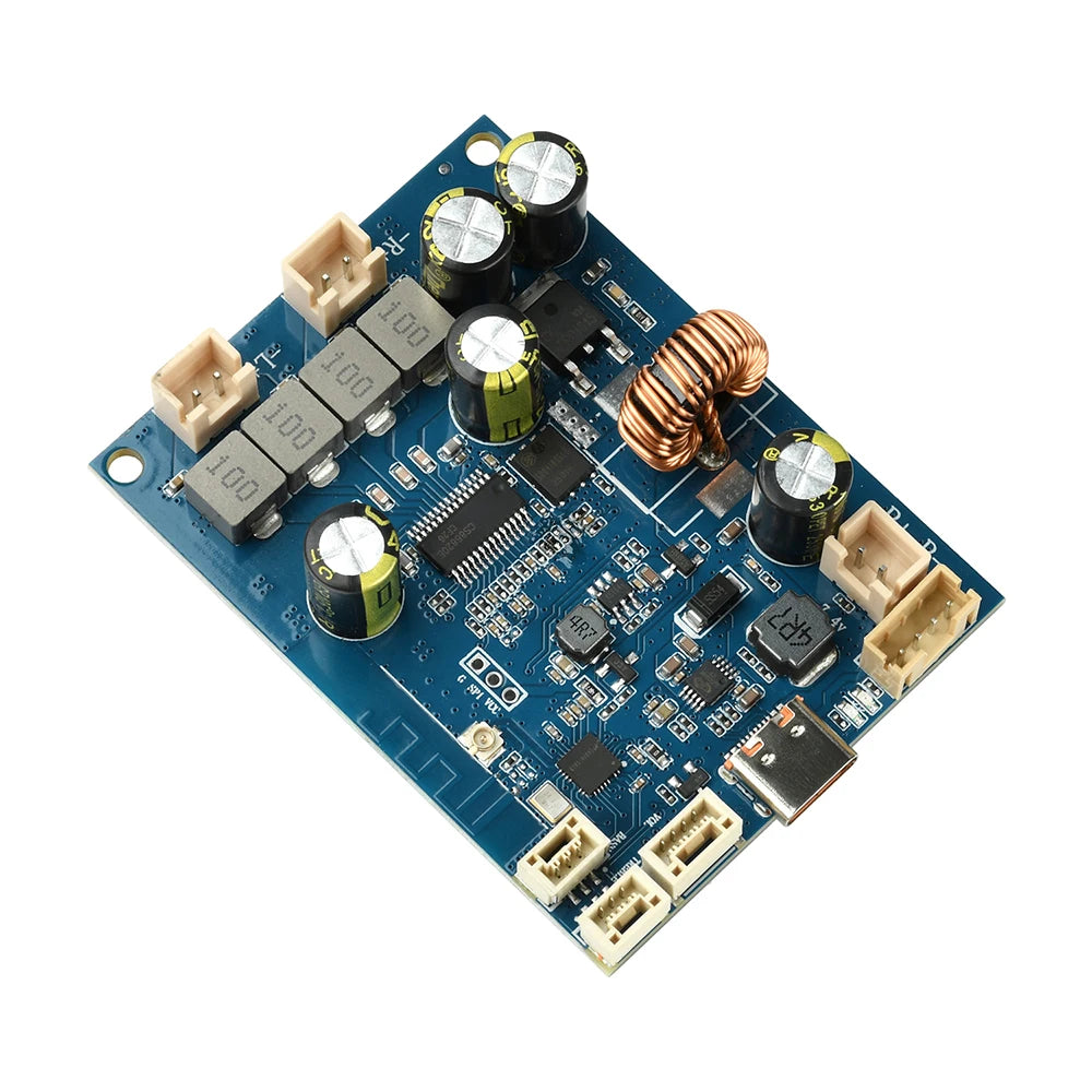 DC 6.6V-8.4V BT Amplifier Board With 2 x 25W Adjustable Tuning And Integrated Charging Type C Bluetooth Amplifier Module
