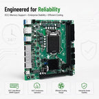 8-Bay C246 ITX NAS Motherboard 4x 2.5G LAN 2*M.2 NVME 8*SATA3.0 2*DDR4 PCIE 16X LGA1151 8th/9th Core Xeon Industrial Mainboard