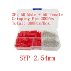 1Box JST 1.25 PH 2.0mm /SYP/SM/XH 2.54mm / VH 3.96mm Pitch Male Female Terminals Kit Plug Plastic Housing Header Crimp Connector