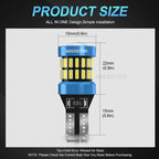 2Pcs 1400LM Super Bright T15 W16W LED No Error 4014 SMD 921 912 LED Lamp for Car Back up Reverse Lights CANBUS 6500K White