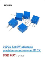 LA42DWQ-22 1K 2K 5K 10K 20K 50K 100K 200K 22mm Diameter Pots Rotary Potentiometer Converter Governor Inverter Resistance Switch