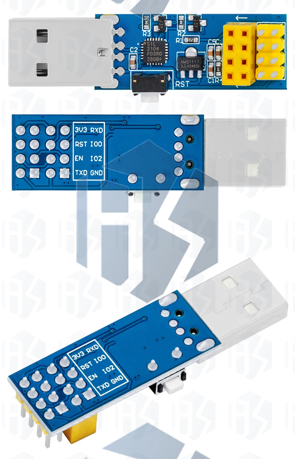 ESP8266  cp2104 ESP-01 ESP-01S WIFI module downloader ESP LINK v1.0   for arduino respberry pi
