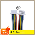 10Pcs JST SH Series 1.0mm Pitch Female Socket Terminal Plug Wire Connectors Set 2-12 Pin Options for Electronic Cables 28AWG