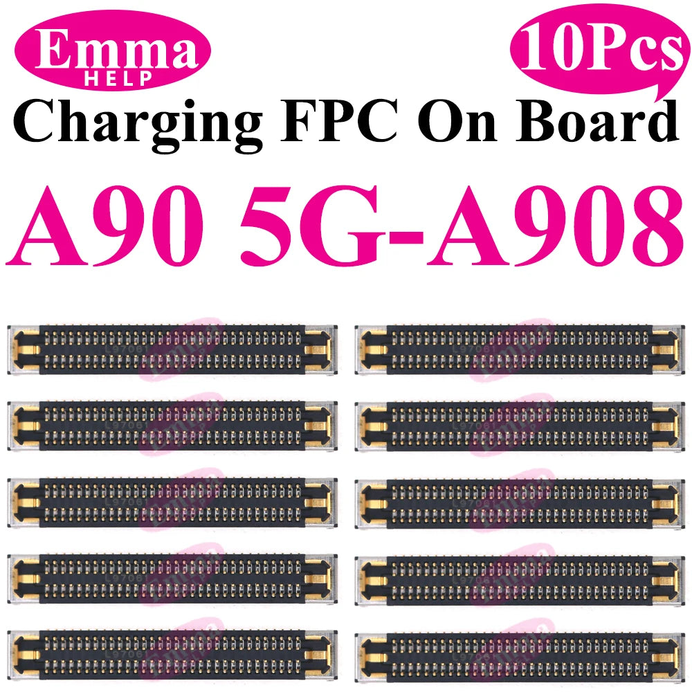 10pcs USB Charger Charging Port On Board FPC Connector For Samsung A10 A20s A50s A30s 40 A70 A10s M12 M14 M15 M16 Plug 78 Pin
