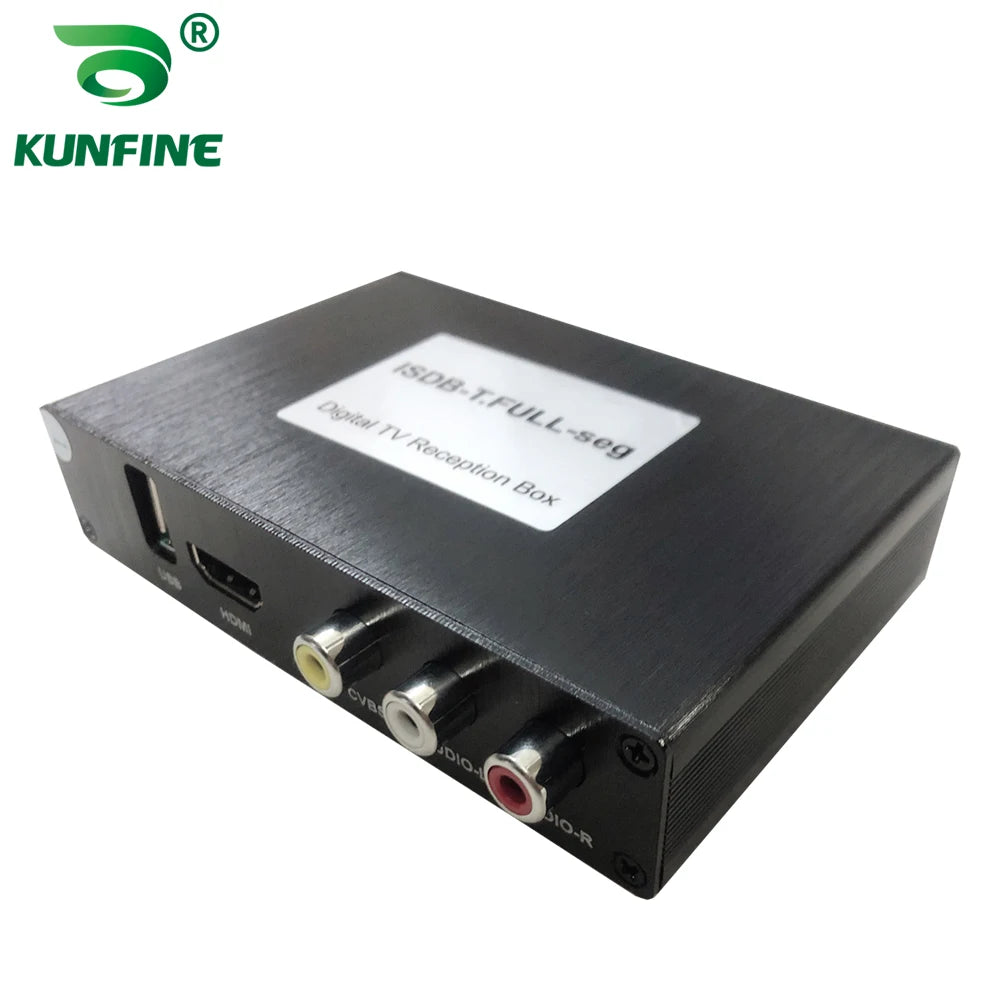12V-24V Car Digital TV Receiver ISDB-T Full One Seg Mini B-cas Card With 2 Tuner Antenna Japan