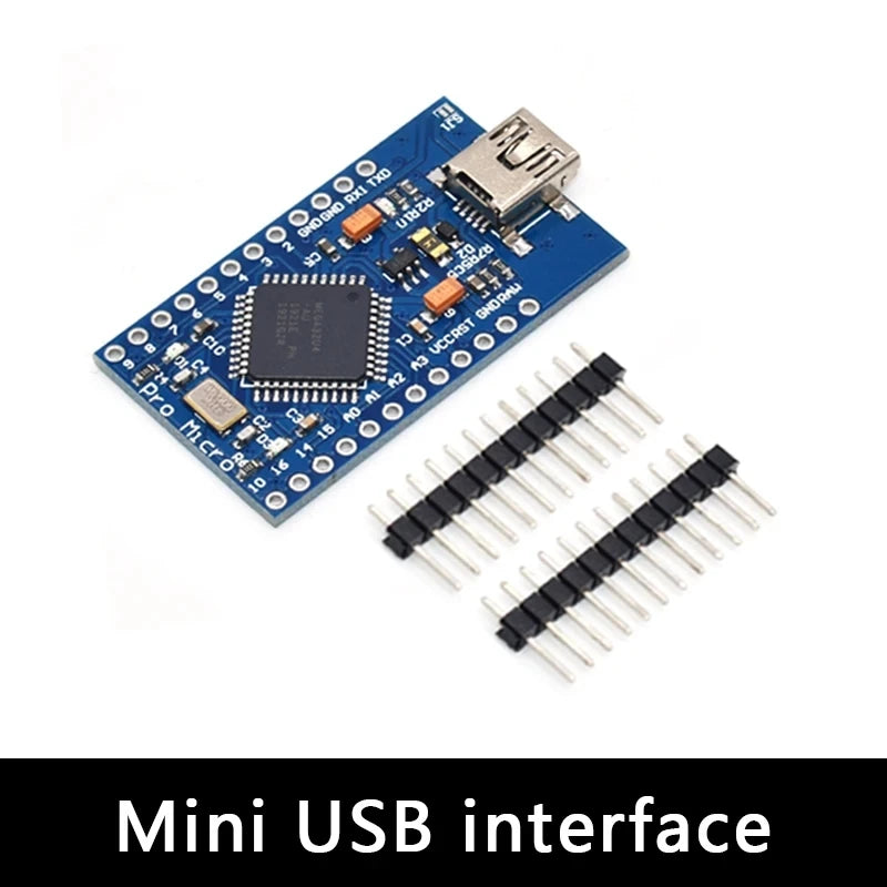 Micro ATmega32U4 5V 16MHz Original Chip Replace ATmega328 For Arduino Pro Mini With 2 Row Pin Header