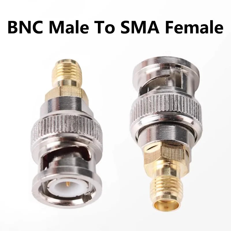 5/20/100PCS BNC Male to SMA Female Adapter RF Coaxial Goldplated Converter SMA Female to BNC Male Straight Antenna Connector