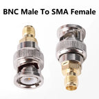 5/20/100PCS BNC Male to SMA Female Adapter RF Coaxial Goldplated Converter SMA Female to BNC Male Straight Antenna Connector