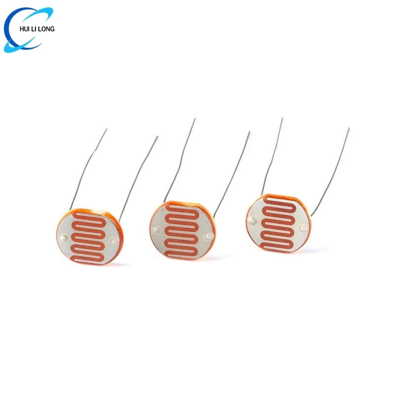 100 pcs 5516 Light Sensitive Resistor 5mm Photoresistor Photoelectric Switch Element Photo Detector Light Dependent LDR GL5516