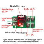 MOS Optocoupler Isolation Electronic Switch Control Board DC Control 3V-24V Input 8V-80V Output FET Pulse Trigger Switch Module