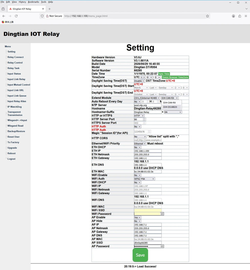 Ethernet Relay Board PoE IP Watchdog Wiegand Input MQTT HTTP Home Assistant Toggle Motor  Double Click