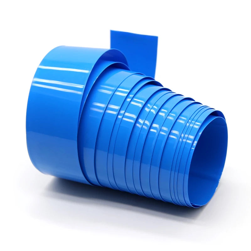 18650 PVC Heat Shrink Tube Battery Pack Blue Width 200mm~555mm Insulated Protection Film Wrap Lithium Case Cable Sleeve