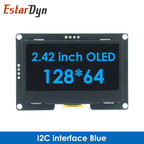EstarDyn 2.42 Inch LCD 128x64 SSD1309 4 Pin IIC / 7 Pin SPI Serial Interface OLED LCD Display Module