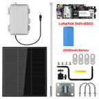 HP1 High Power LoRa Module Wismesh 1w Booster Starter Kits with 20w Solar Power System 6dBi Fiberglass Antenna Mount