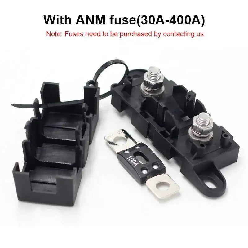Auto MEGA Holder ANM Bolt-On Blade Flat Type ANL Fuse 30A 50A 60A 70A 80A 100A 125A 175A 200A 225A 250A-500A