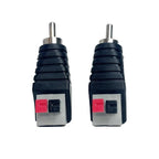 4/10/40 Pcs AV Audio Video Connector with Solderless Crimp - RCA Male/Female to Terminal Block for Speakers & Home Theater