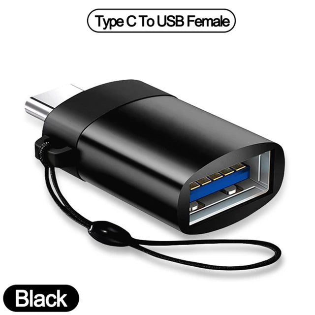 1/2PC Type C To USB 3.0 OTG Adapter USB C Male To USB Female Converter For Laptop Macbook Samsung Xiaomi USB C OTG Connector