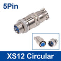 1PCS XS12 Connector 12mm Quick Push-Pull Circular Square Socket 2pin3pin4pin5pin6pin7pin 3A 400v Male and Female Plug