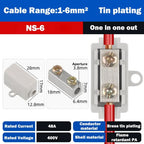 Wire Connector High Power Splitter Quick Electrical Cable Terminal Blocks Junction Box Connectors Large Current Conductor Brass