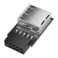USB2.0 To Motherboards 9Pin Header Adapter Converts Internal 1/2 USB Female To 9pin Connector For Desktop Expansion