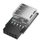 USB2.0 To Motherboards 9Pin Header Adapter Converts Internal 1/2 USB Female To 9pin Connector For Desktop Expansion