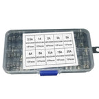 100pcs/set 5x20mm Assortment Fine Glass Tubes Slow Glass Fuses for Electronics
