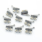 10pcs  3Pins Long handle Roller Lever Arm SPDT 12* 6 *6mm TIAIHUA Mous  Switch 1A 125V AC Micro Limit Switch