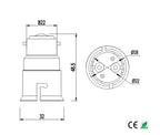 2pcs B22 To B22 CFL LED Bayonet Light Socket Adapter Extender B22-B22 Lamp Holder Converter