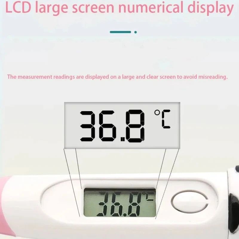 Hot Selling Cute Animal Digital Thermometer Waterproof Flexible Tip Fast Accurate Reading Baby Oral Armpit Temperature Checker
