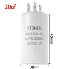 1PCS 450VAC CBB60 Motor Run Capacitors 4pin Dual Insert Starting Capacitor 4UF-60UF for Air Compressor Water Pump 6UF 10UF 50UF