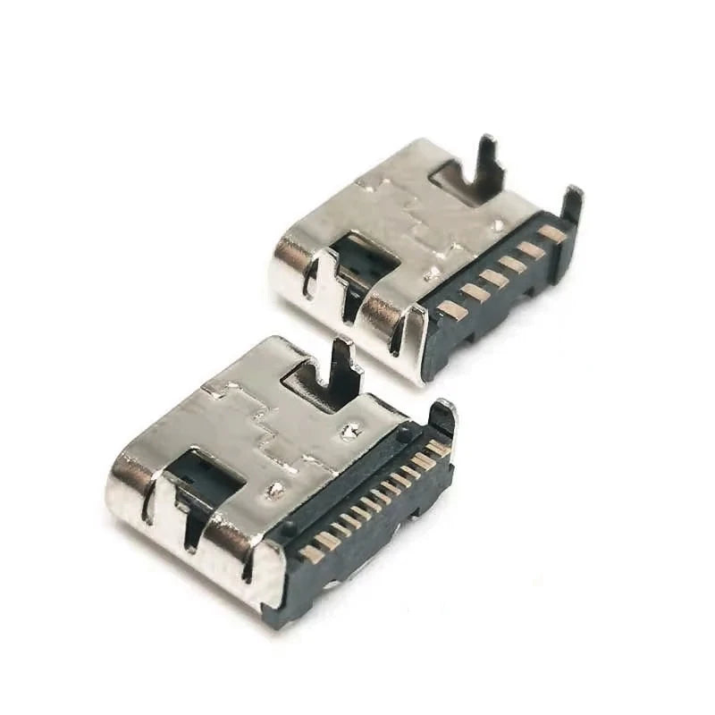 1/5/10PCS 6/16 Pin SMT Socket Connector Micro USB Type C 3.1 Female Placement SMD DIP For PCB Design DIY High Current Charging