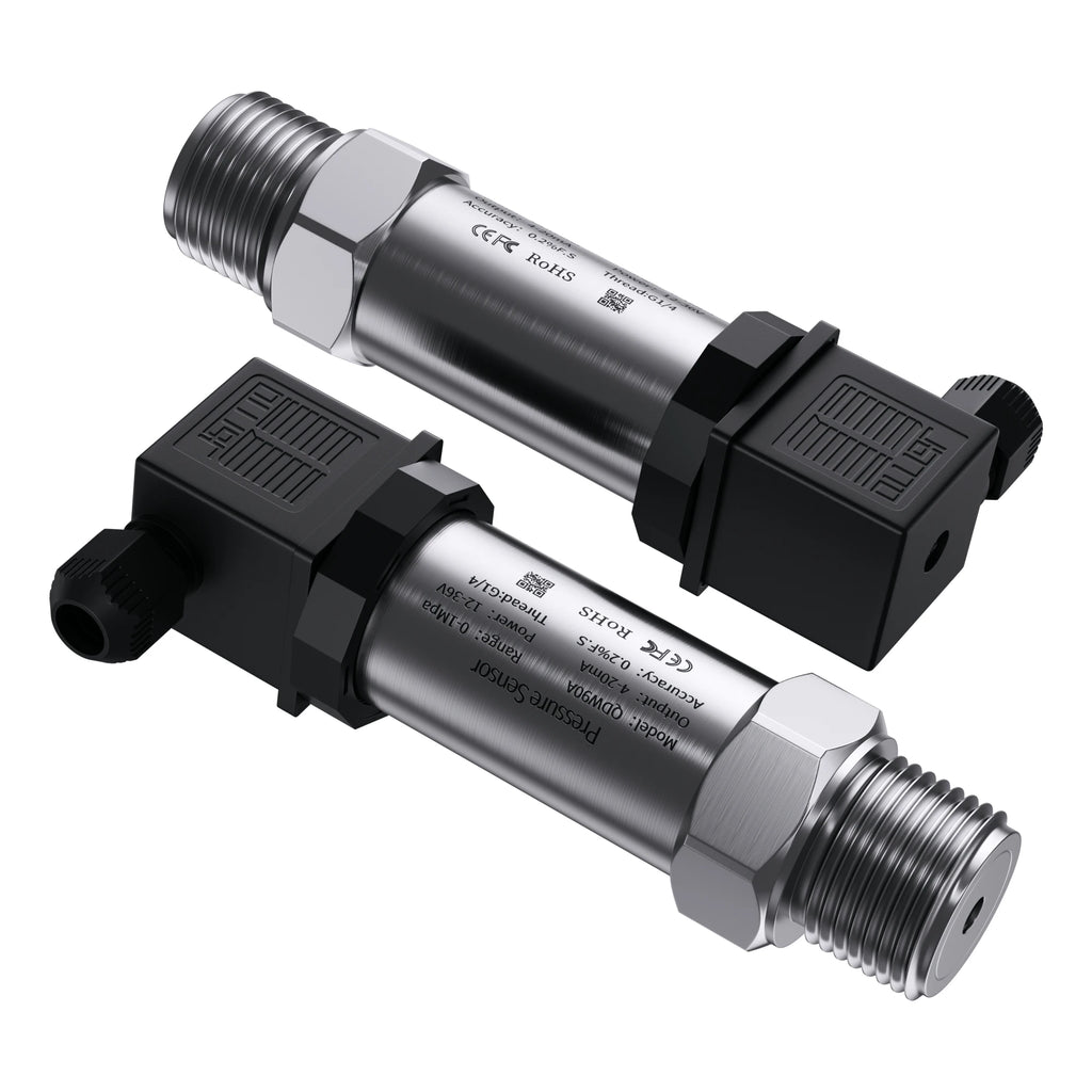 G1/2' 4-20mA Pressure Sensor 0-10V 1bar/10bar/100bar Oil Water Gas 100psi/10Kpa/50mbar RS485 Pressure Transmitter
