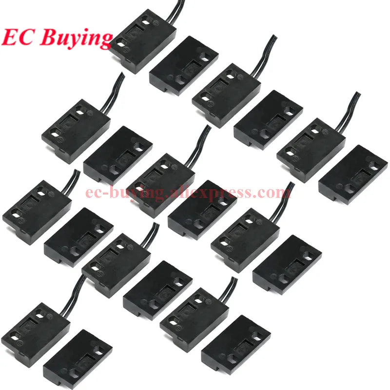 1-10Pcs PS-3150 Reed Switch Sensor PS3150 Normally Open NO Proximity Magnetic Door Window Contacts 30cm Wire Inductance Distance
