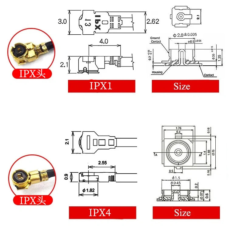 5Pcs/Lot WiFi 2.4G High Gain Built-in Flexible FPC Soft Antenna ZigBee Bluetooth Module Ipx4 Patch Antenna IPX to FPC Antenna