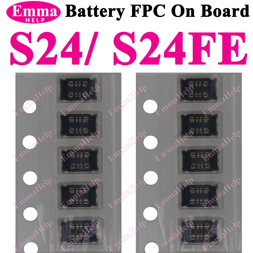 10Pcs Battery FPC Connector FPC for Samsung S24 S23 S22 S21 S20 S10 S10E Note 20 10 Plus S10 Lite On-Board Contactor Clip Plug