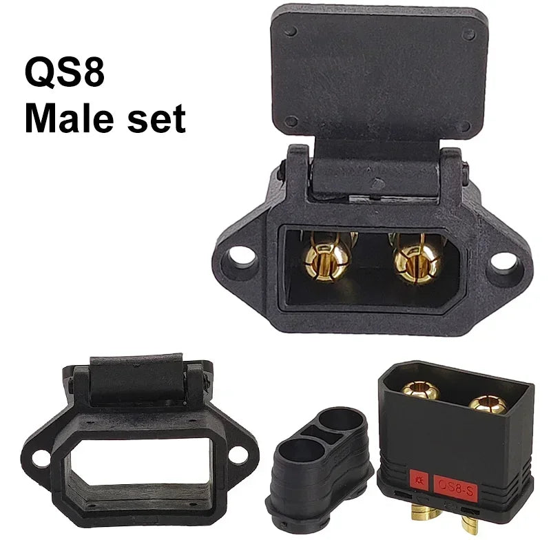 QS8-S Power Charging Plug XT90 Male Female Diamond Shell XT90S Anti-fire Electric Vehicle Lithium Battery Modification Interface