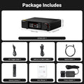 AIYIMA D20 HiFi DAC Decoder AK4493SEQ ES9039Q2M XMOS XU316 USB DSD512 Bluetooth 5.1 LDAC RCA XLR Audio Converter VU Meter