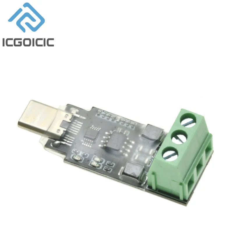Type-C To RS485 Conversion Module For Android Serial OTG USB Type C To 3PIN 485 Converter Modules 600W Protection