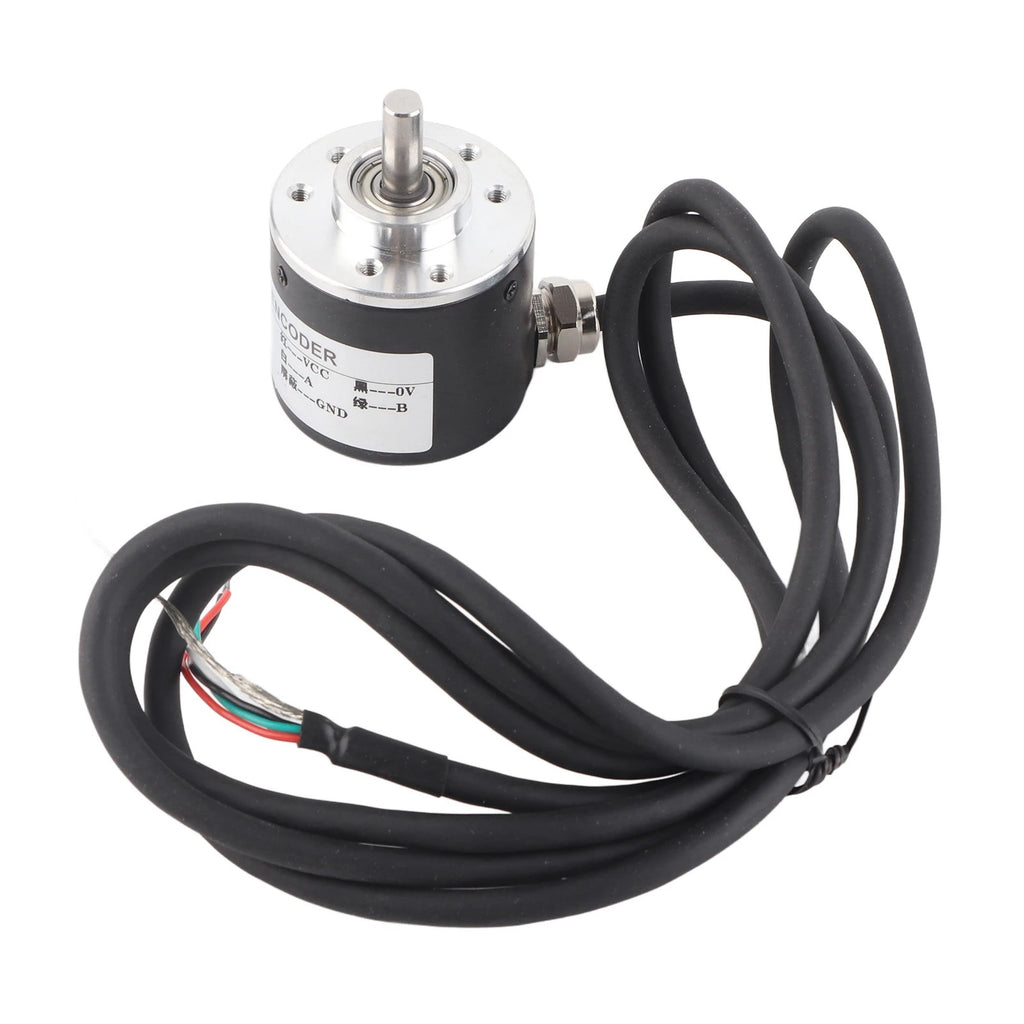 Encoder 600P/R Magnetoelectric Incremental Rotation Encoder 5V‑24V  2‑Phases Shaft 6mm Magnetoelectric Rotation Encoder