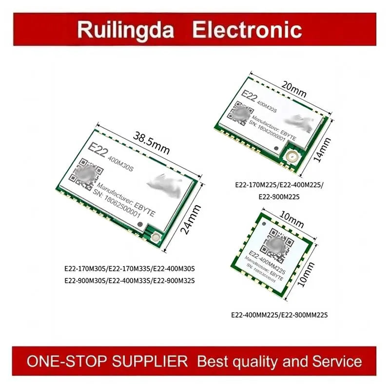 EBYTE E22-M Series SX1262 SX1268 Lora Module - Long Distance Wireless SMD High Precision TCXO at 170/433/868/915MHz