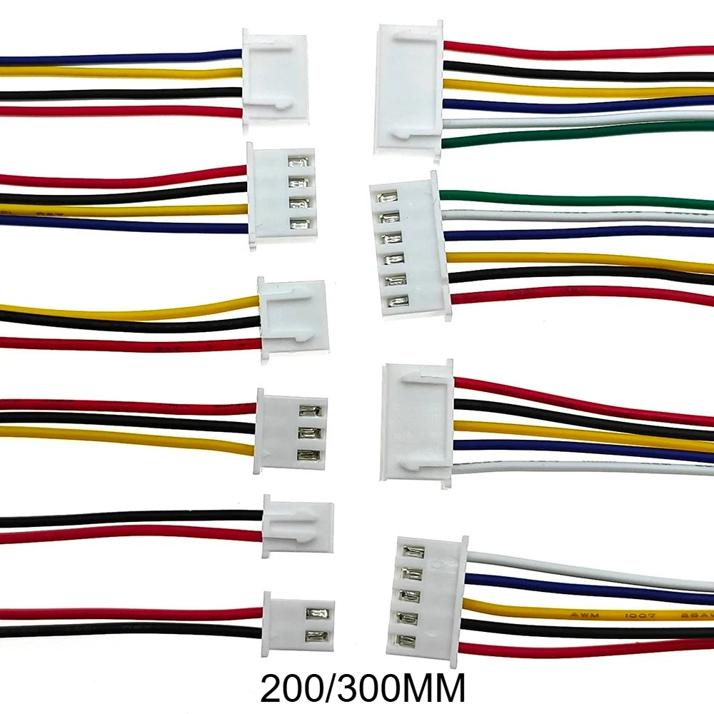 5PCS XH2.54 To Du Bang Line Cable 1P Male/Female 2P 3P 4P 5P 6P 1007 26AWG Jumper Wire Sensor PCB Connecting Wire  20/30cm