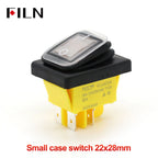 FILN Heavy Duty IP68 Waterproof LED Toggle Rocker Switch T8530A12V/220VRed/Blue/Green ON/OFF Ideal for Car & Marine Use