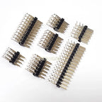 5pcs 90 Degree Right Angle Pin Header Connector 2.54mm Pitch Three Row Male 32-340Pin Options Electronic Component