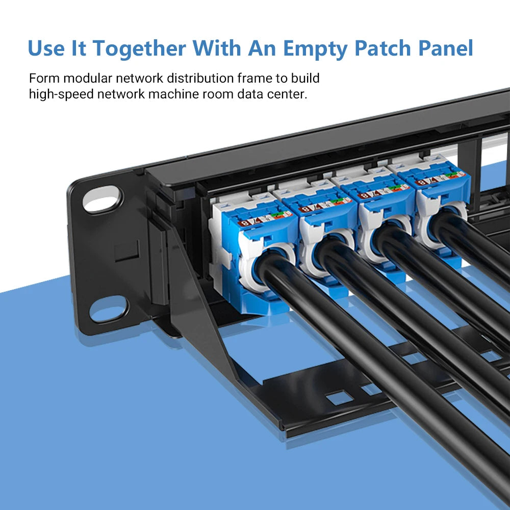 HOOLNX CAT6 Rotating Keystone Jack, No Punch Down Tool Required Network Module, 5/10/12/24/48 PACK