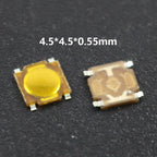 10Pcs/Lot Touch Tact Waterproof Switch Kit 4x4/5x5/4.5x4.5 SMT Micro Tactile Push Button Touch Switch 4 Pin LCD Monitor Repair ﻿