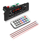 10W Digital Amplifier MP3 Decoder Board DC 5V Bluetooth 5.0 FM Support Microphone Car MP3 Player with Remote Controller