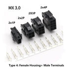 10Sets MX3.0mm Micro-Fit 3.0mm Double Row 2*1P- 2*12Pin Mini 5559/43020 Housing Receptacle Terminal Straight RA Wafer Connector
