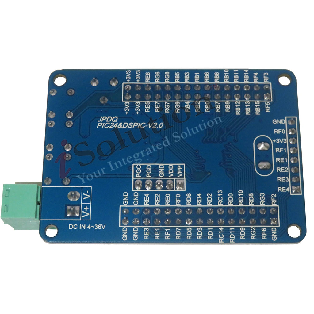 PIC24FJ128GA006 minimum system board PIC 16 bit microcontroller core board dual serial port development board